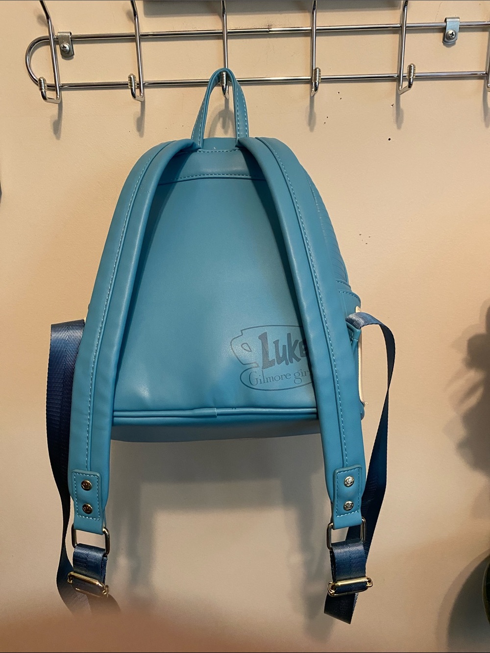 Loungefly Blue Gilmore Girls Luke's Diner Mini Backpack - Picture 14 of 16